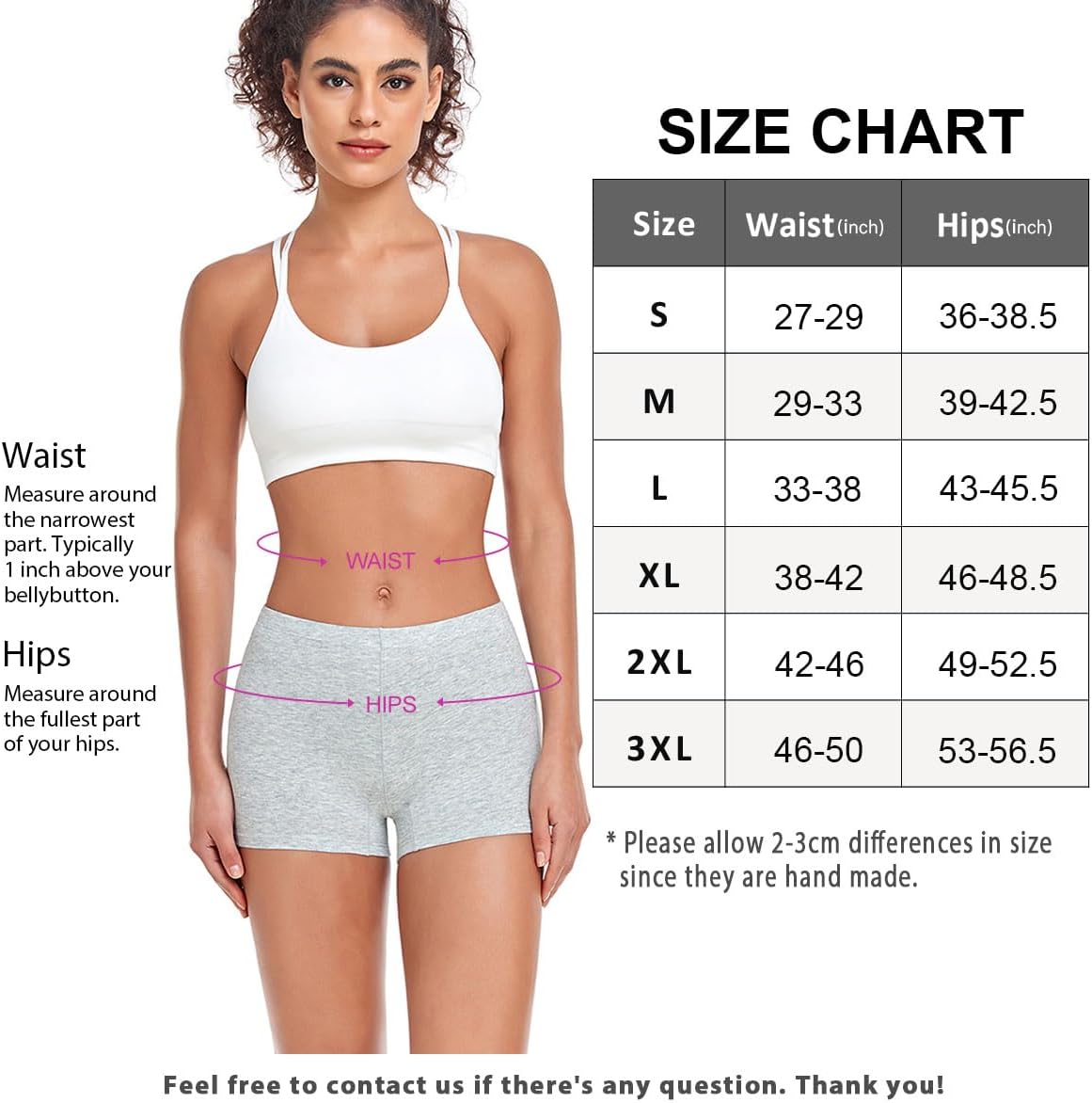 Thumbnail 4 de wirarpa Damen Baumwolle Boxershorts/Radlerhose unter Kleid – 4er Pack