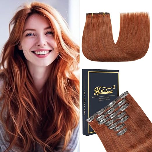 Detalle de HotLulana Extensiones Clip 60cm Remy Cabello Natural ❤