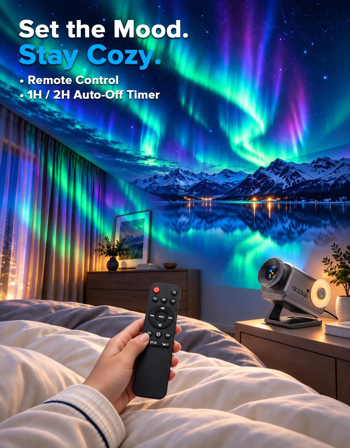 Detalle 2 de Rossetta BL 3D02 3D Projector, 66 Scenes, 20 Themes & Bluetooth Speaker