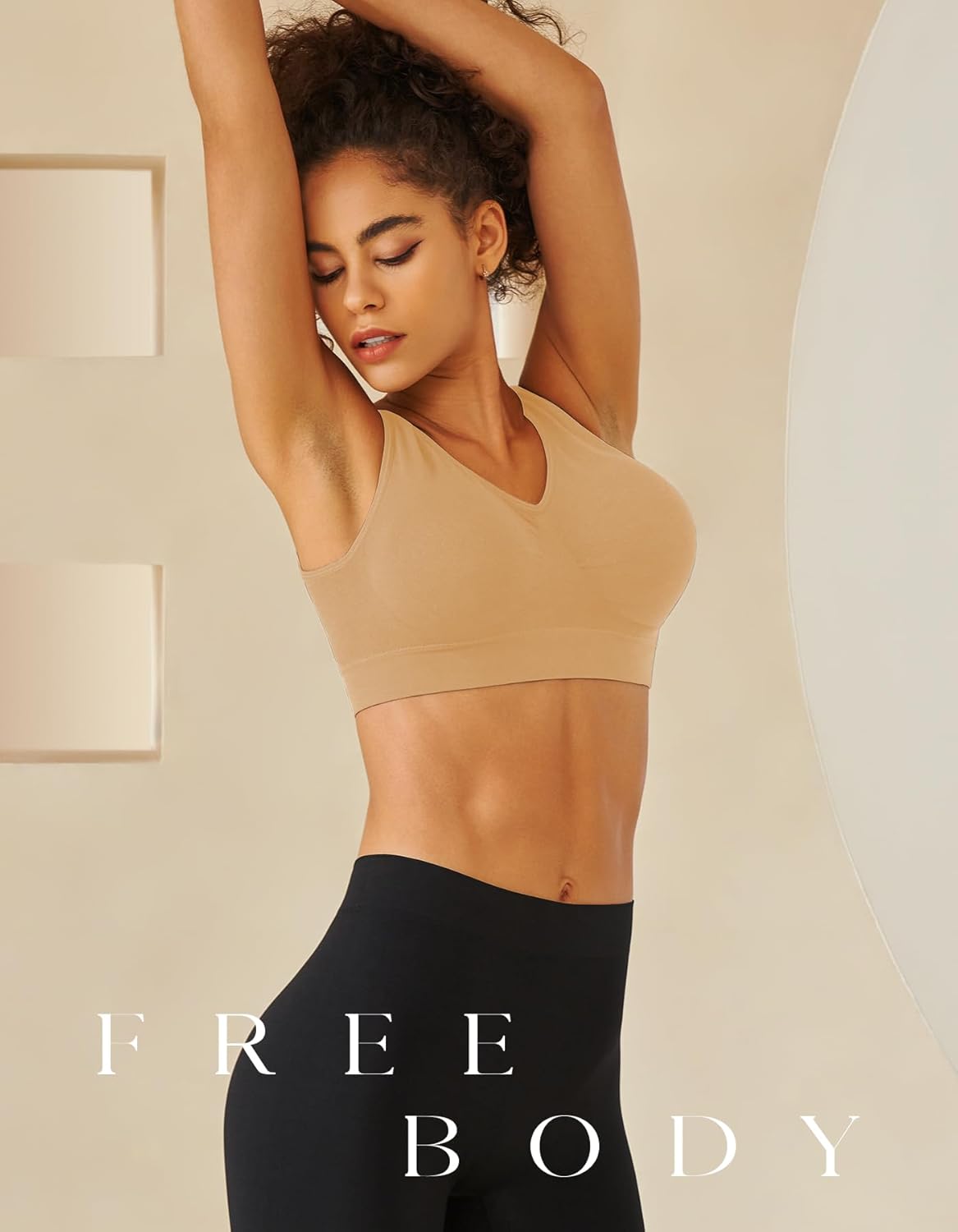 Thumbnail 3 de SIMIYA Super Comfort Bra: Removable Pads, Plus Size Sleep Bra for Yoga and Leisure