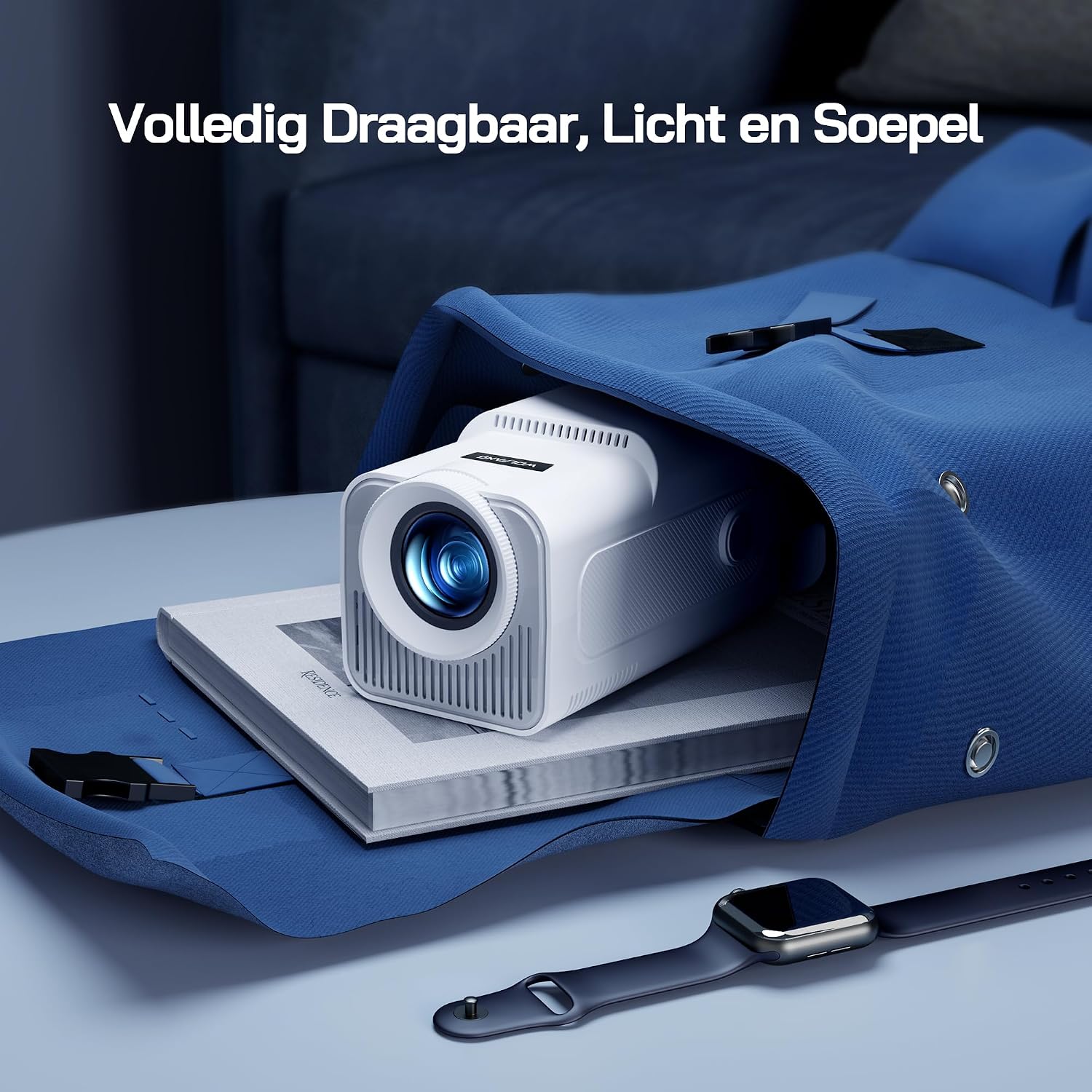 Detalle de WOLFANG WP03 miniprojector met native Full HD 1080p en 180° draaibare beugel