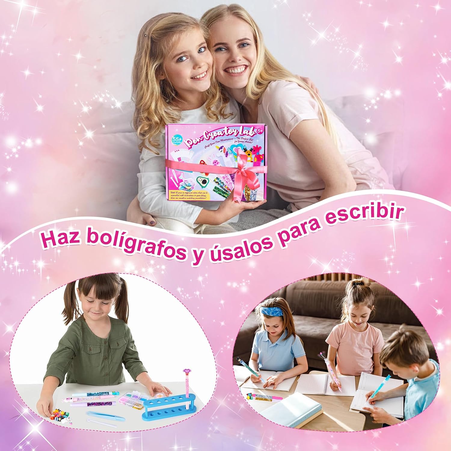 Thumbnail 6 de Kazzley Kit de creación de bolígrafos DIY con 55+ piezas para crear 15 bolígrafos personalizados