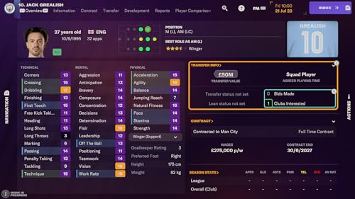 Thumbnail 3 de Football Manager 2024 PS5 — juego de gestión