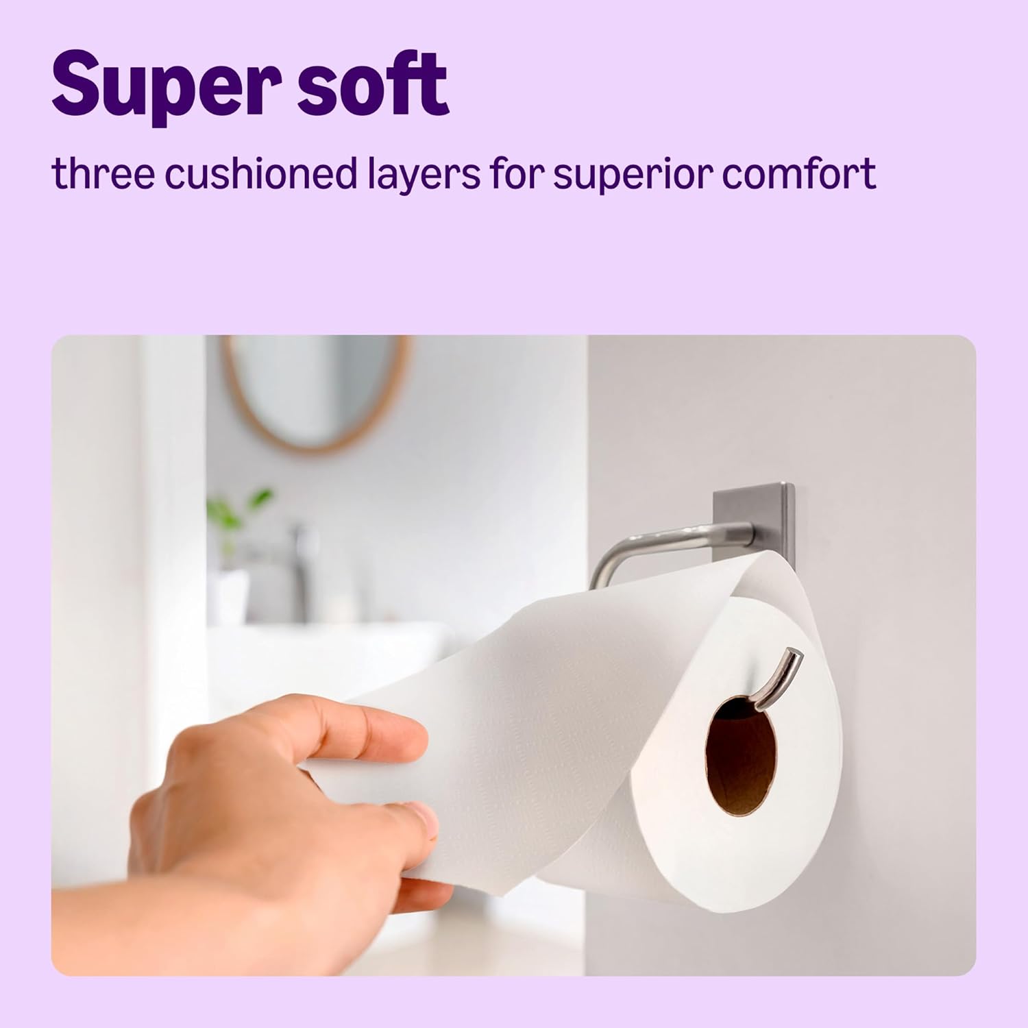 Detalle 2 de By Amazon Super Soft Toilet Tissue, 3-ply, 45 Rolls – FSC Certified, UK-Made