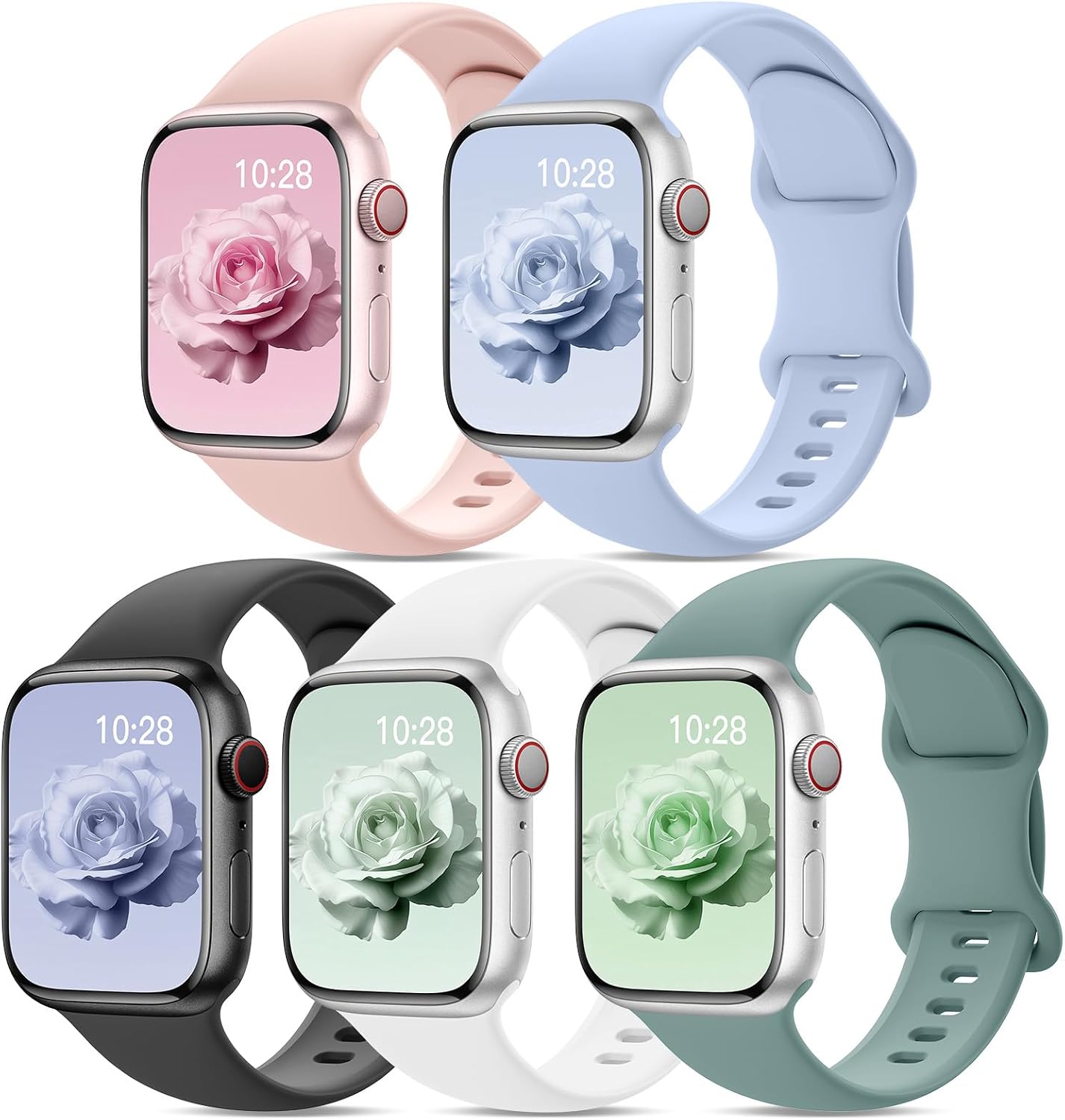 Detalle de Yoohoo 5 Pack silicone watch straps