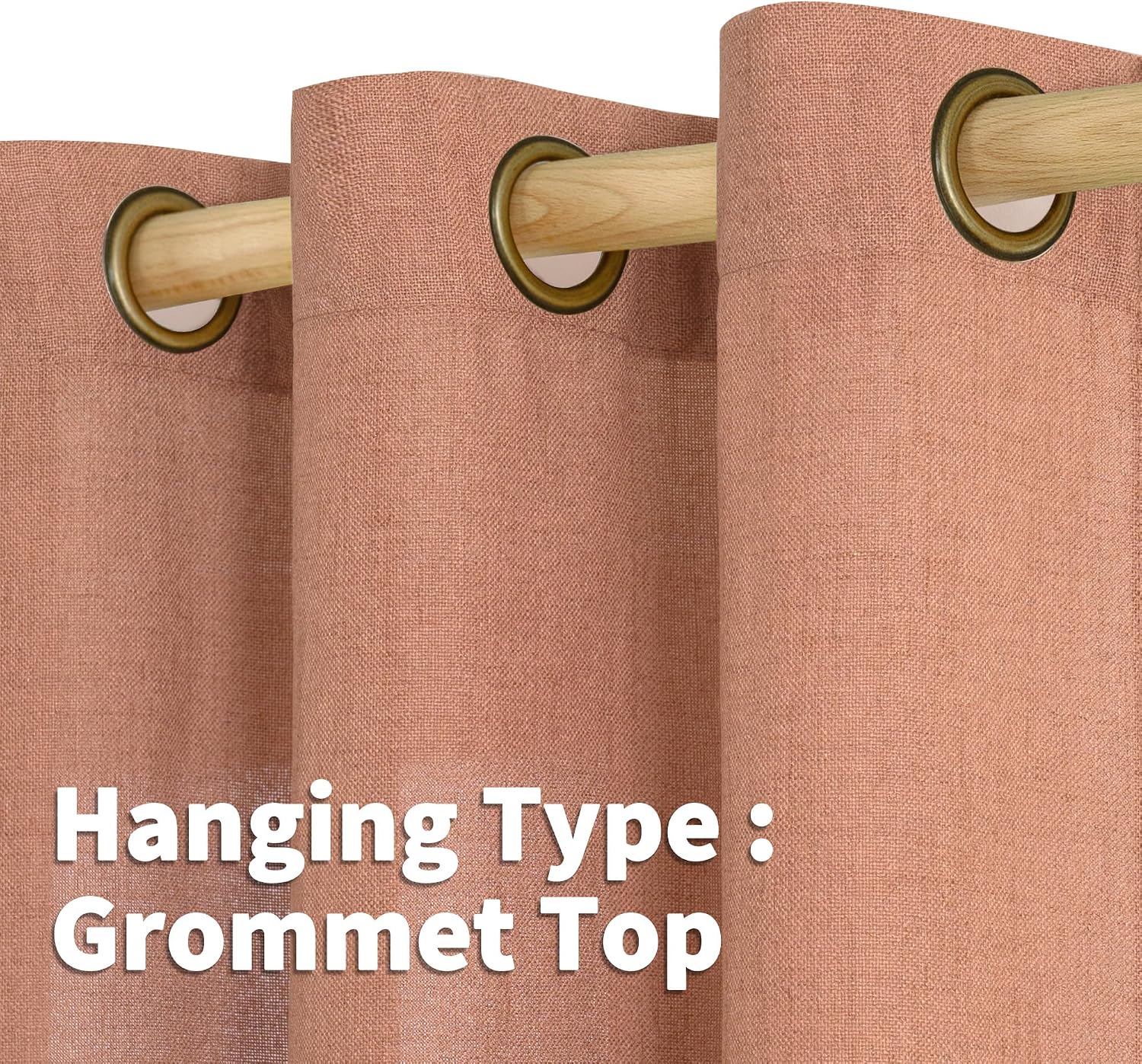 Detalle 2 de YoungsTex Curtains, 63-Inch Length