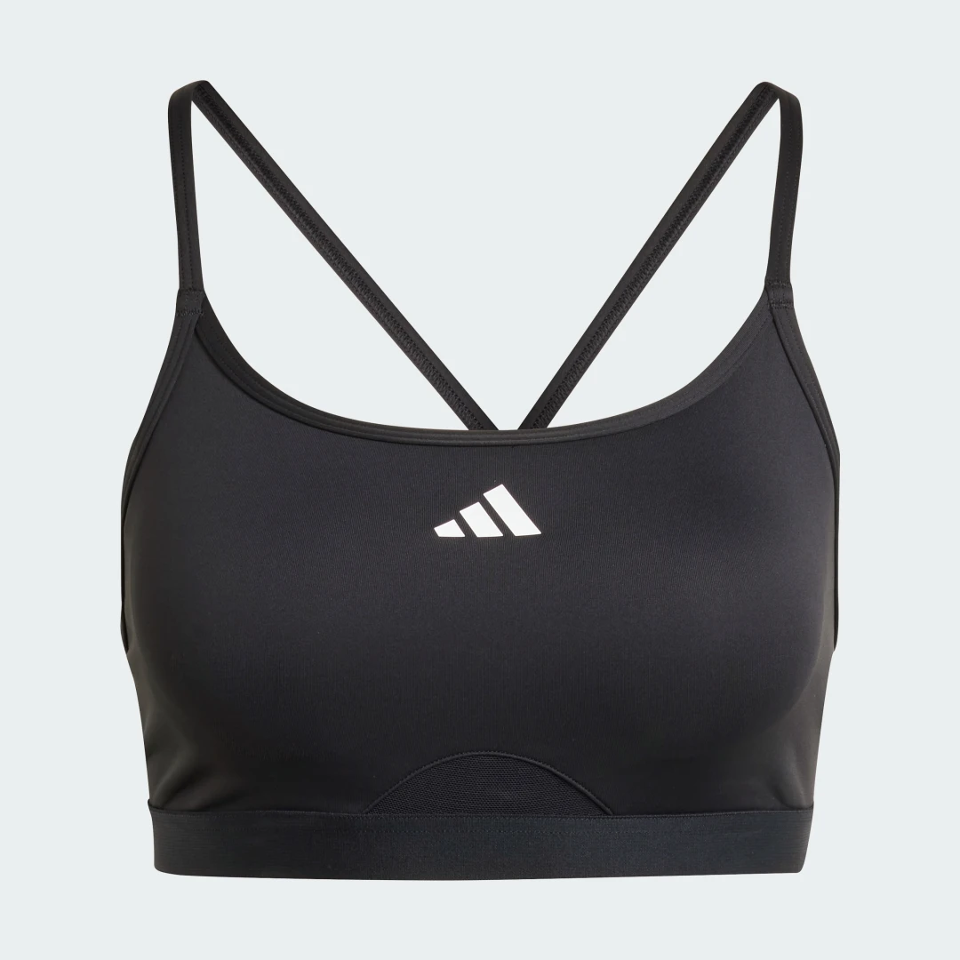 Thumbnail 3 de Sujetador Aeroreact Training 3 bandas de Adidas – Negro