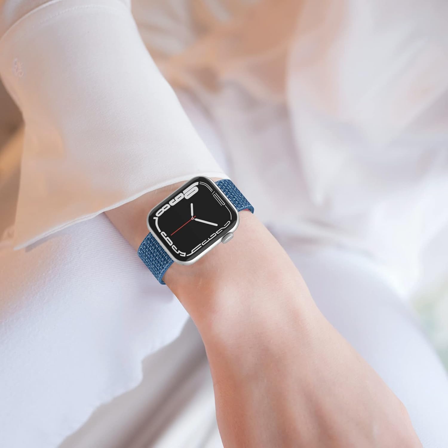 Detalle 2 de DigiHero Sport Nylon Strap for Apple Watch (40/42/44/41/45/46/38mm) – Breathable, Adjustable, One-Piece Loop Clasp