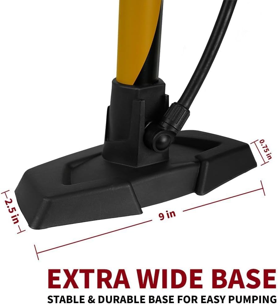 Thumbnail 2 de BV Durable Bike Floor Pump with 160 psi and Smart Valve Head (17/24 in)