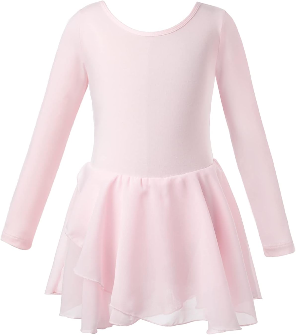 Detalle 2 de Girls Ballet Dress Short Sleeve Chiffon Skirt Leotard 🩰