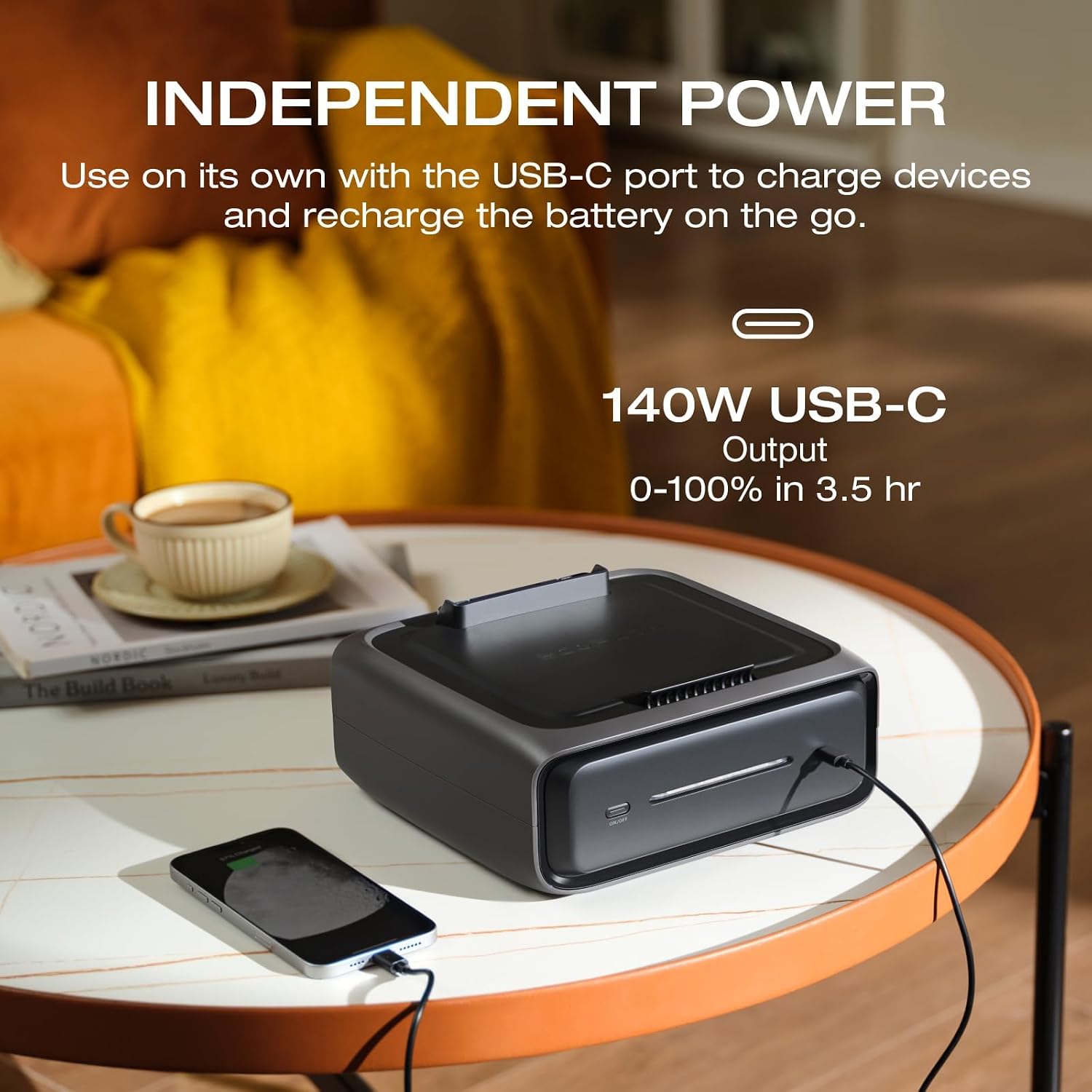 Detalle 1 de EF ECOFLOW RIVER 3 Max Portable Power Station, 572Wh LFP Battery, UPS