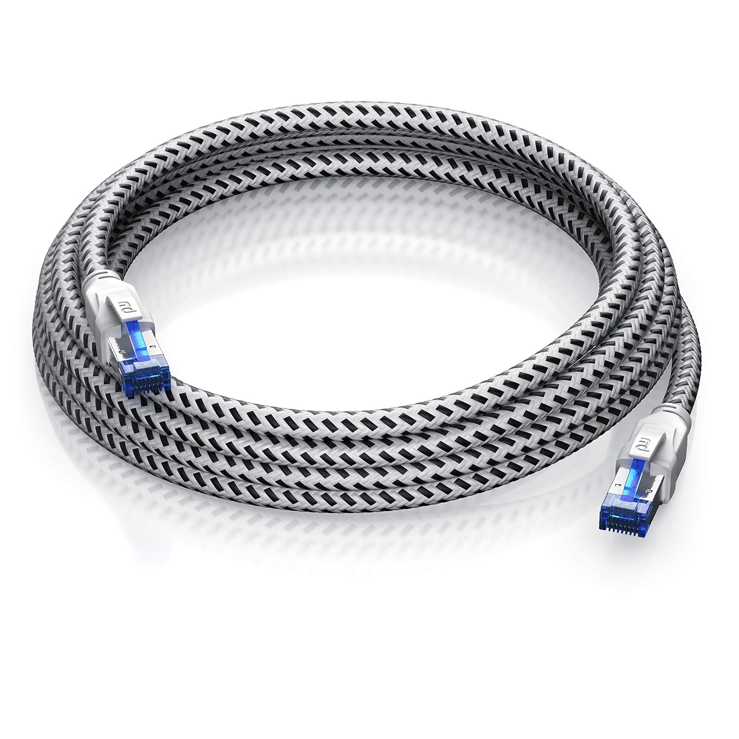 Thumbnail 6 de CSL 20 m CAT 8 Netzwerkkabel – Baumwollmantel, RJ45 Stecker, 40 Gbit/s, S/FTP PIMF, weiß