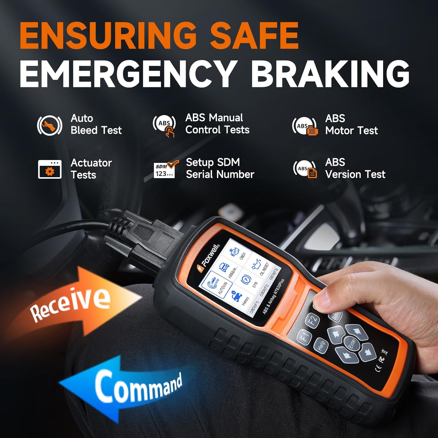Thumbnail 6 de 2026 FOXWELL NT630 Plus OBD2 Scanner (ABS & SRS) with WiFi, Bidirectional Live Data & OBD-II Reset