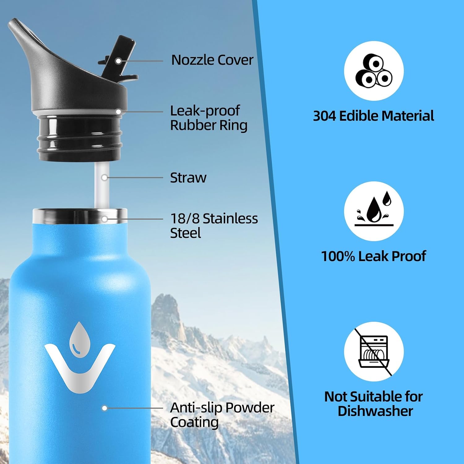 Detalle 2 de Motswedi borraccia termica 750ml doppia parete
