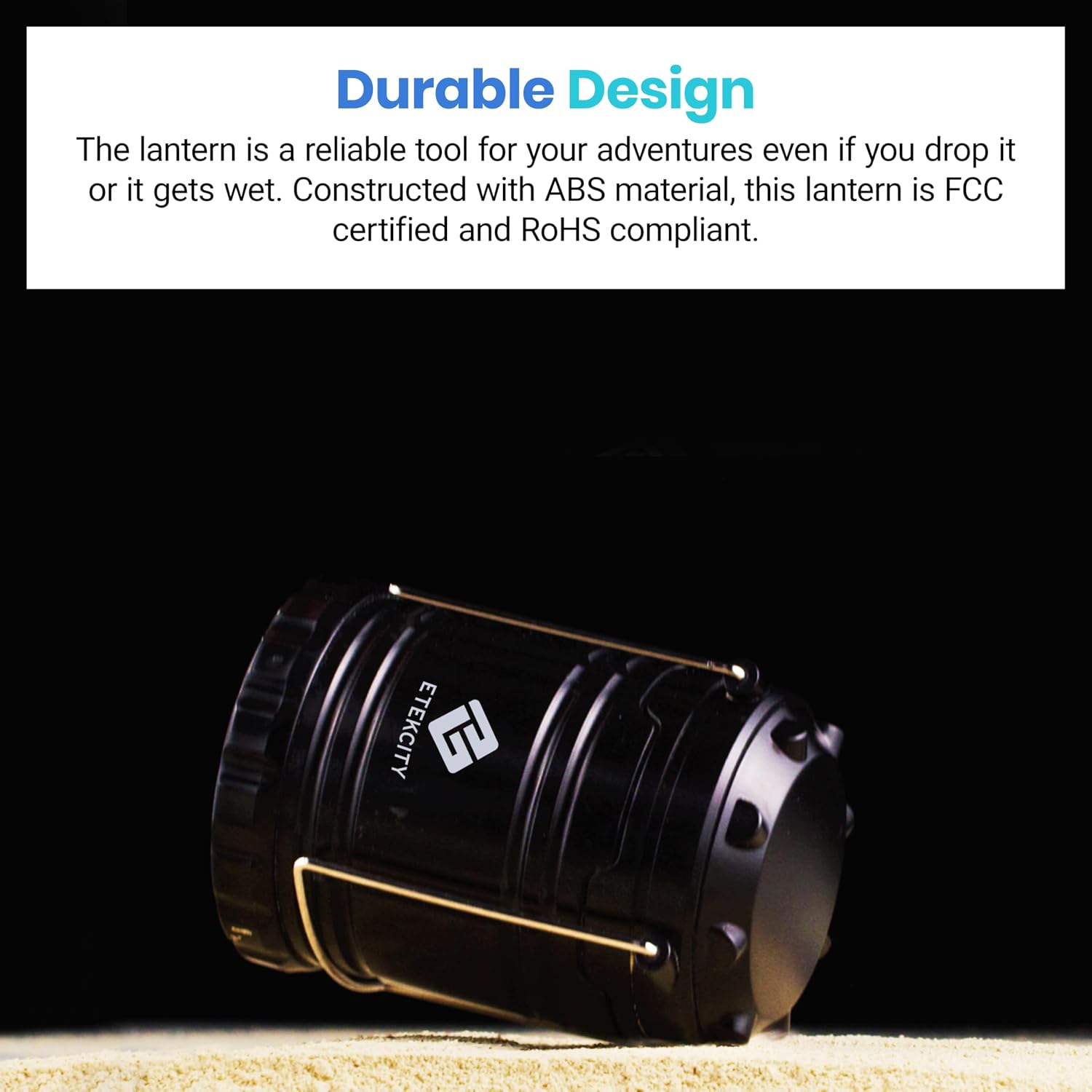 Detalle 2 de Etekcity CL10-2 Pack LED Camping Lanterns, 154 Lumens, Collapsible, 2-Pack