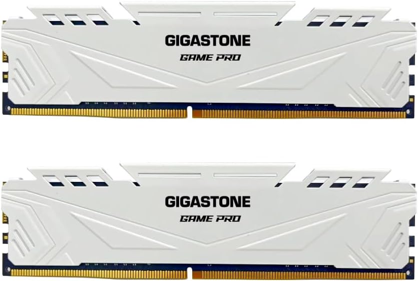 GIGASTONE Game PRO 32GB (2x16GB) DDR4 3200MHz UDIMM – White