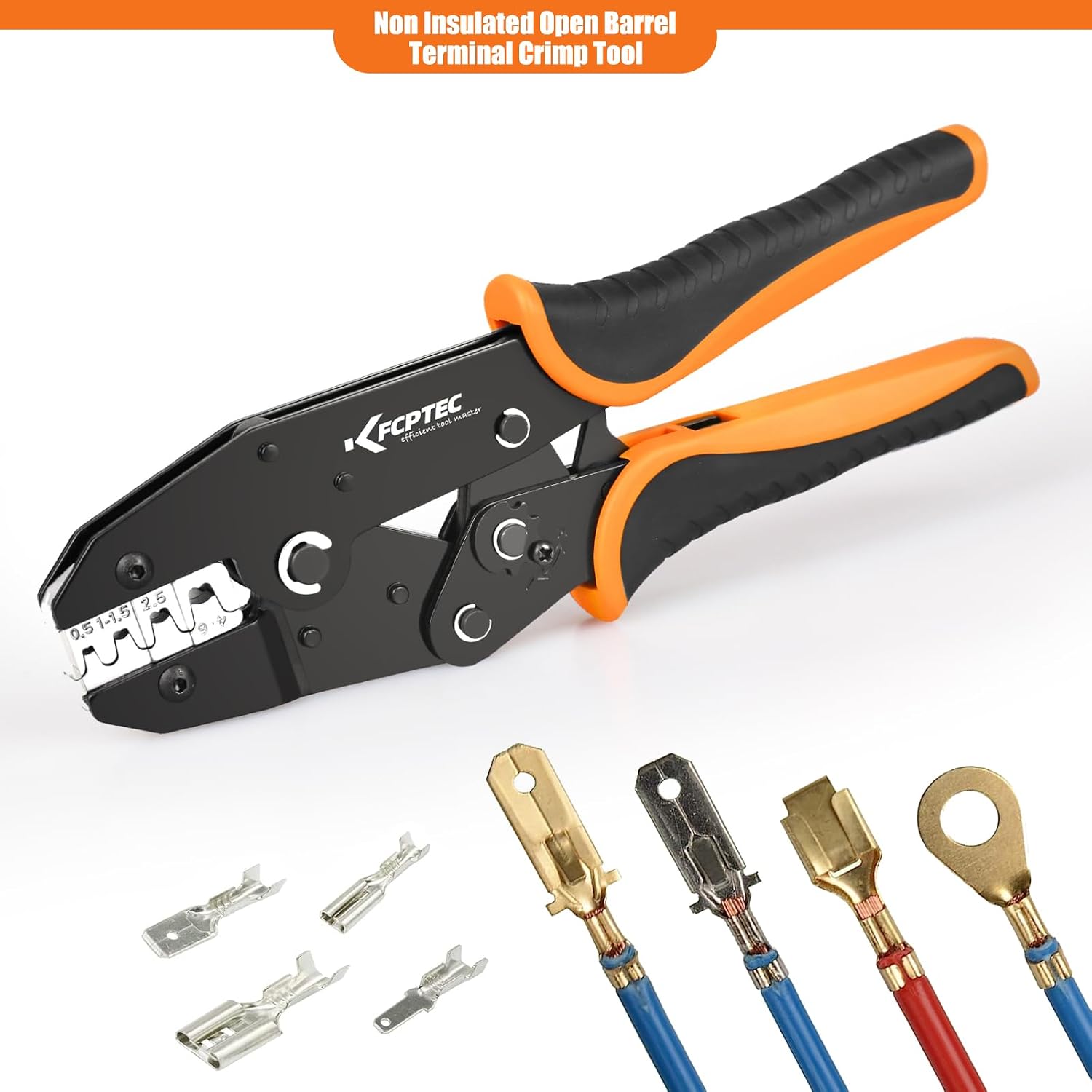 Detalle de KF CPTEC Ratchet Crimping Tool, AWG 22-10