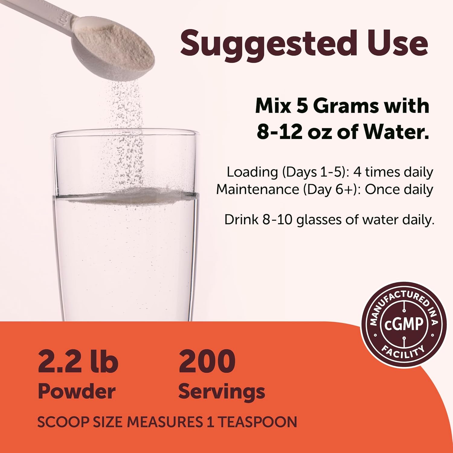 Thumbnail 3 de Micro Ingredients CRE-0500 Creatine Monohydrate Powder, 1 kg, Unflavored