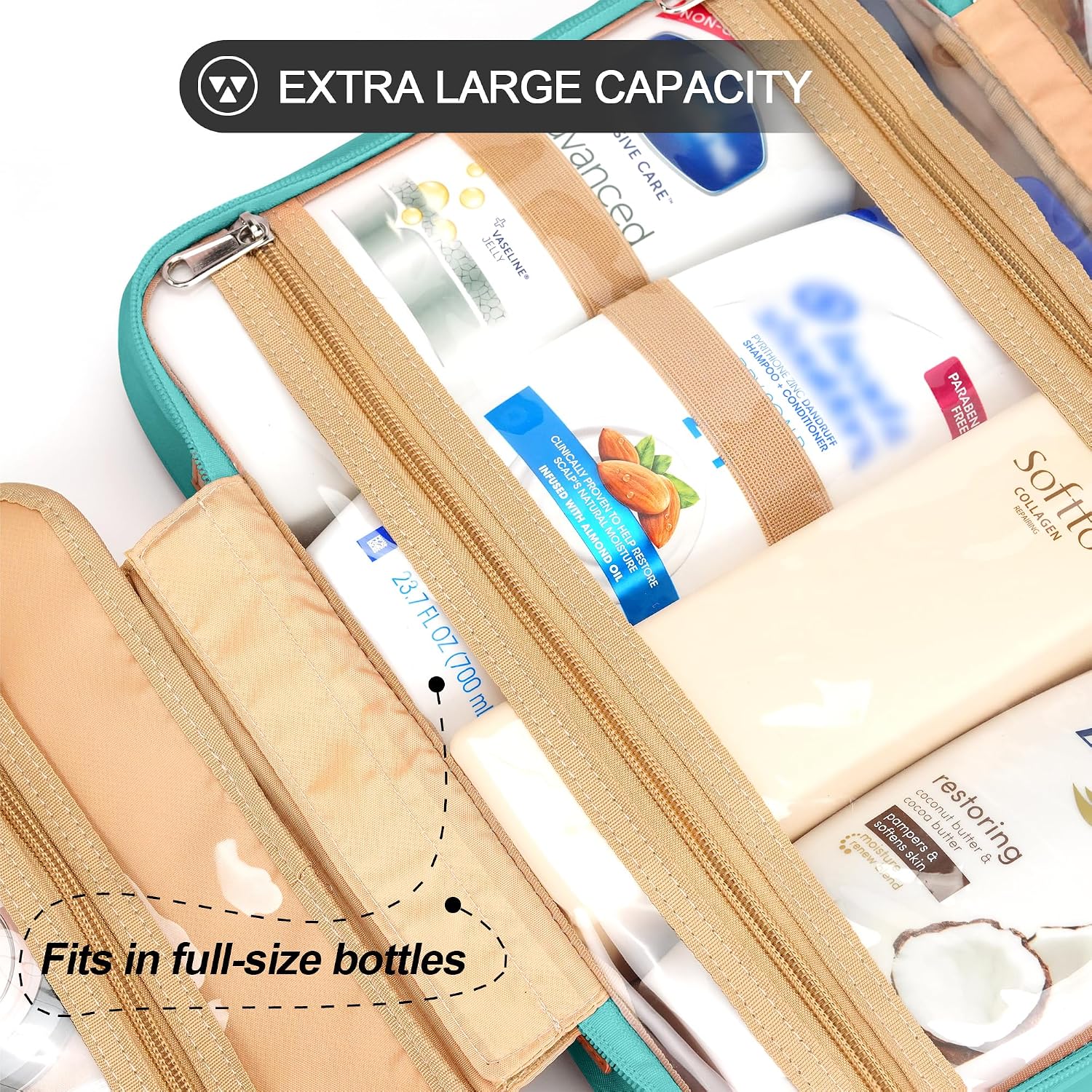 Thumbnail 3 de COOSKY Travel Hanging Toiletry Bag 12.5in