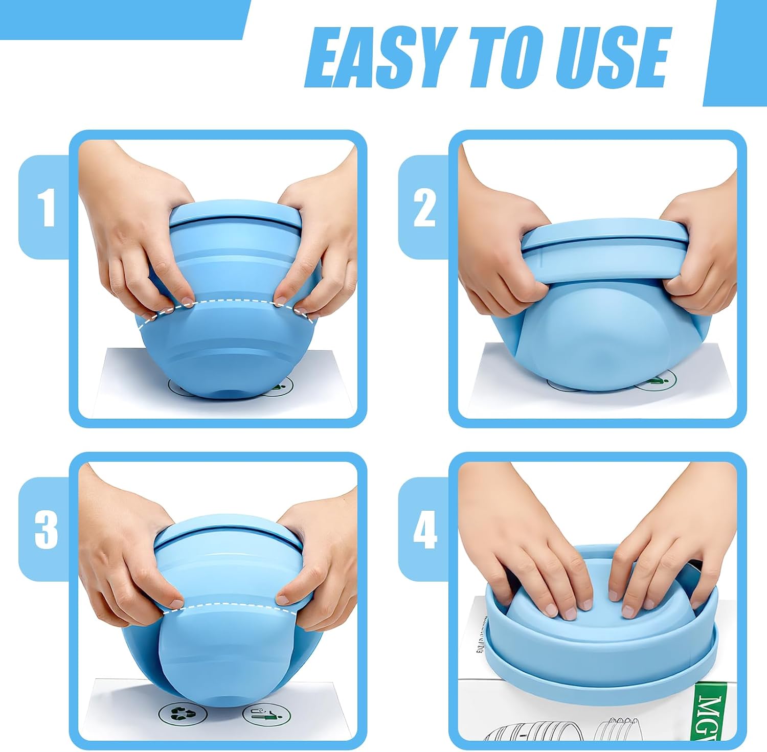 Thumbnail 6 de Collapsible Silicone Mixer Bowl Liner for 5 Qt Tilt-Head Mixers