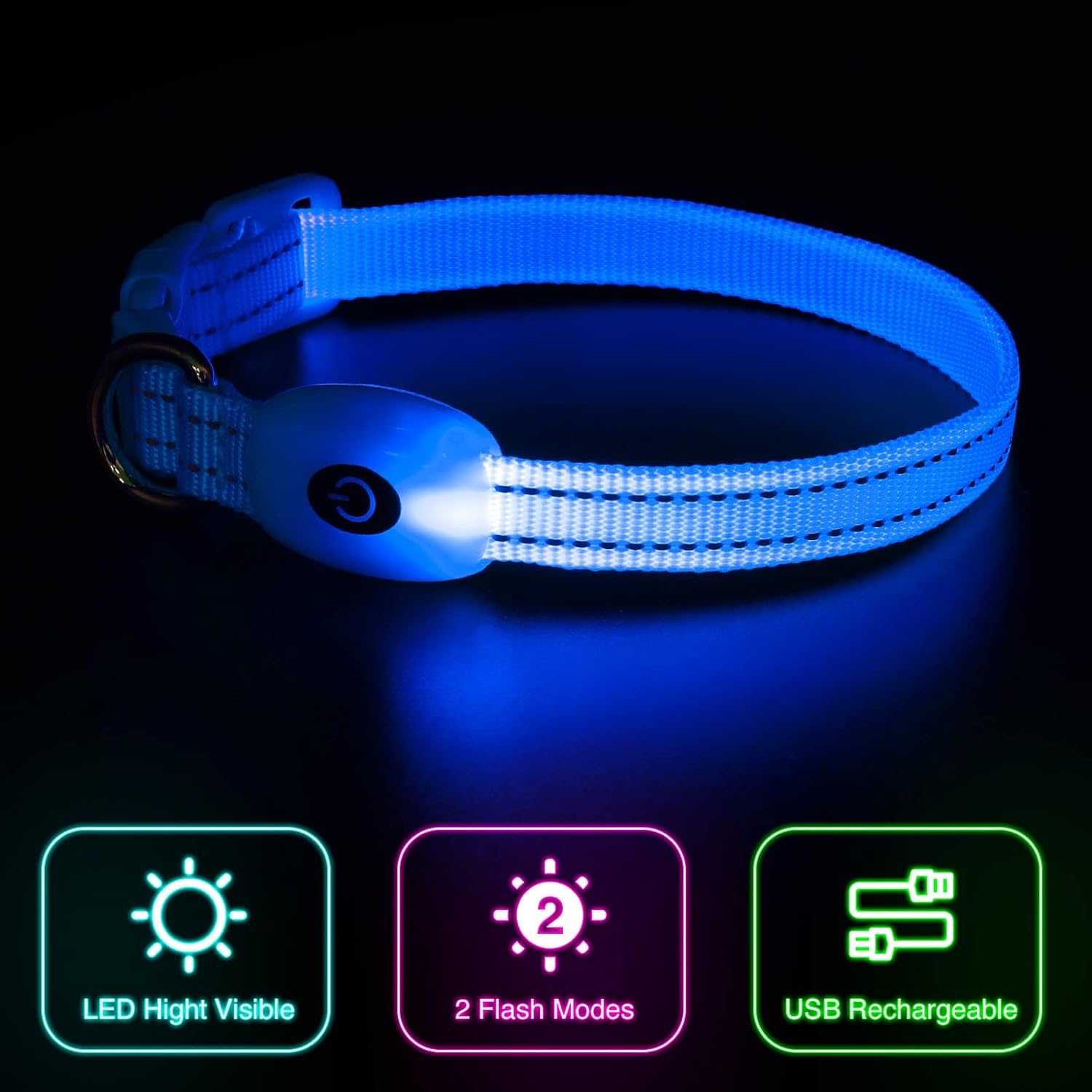 Detalle 2 de YFbrite LED-Hundehalsband XS