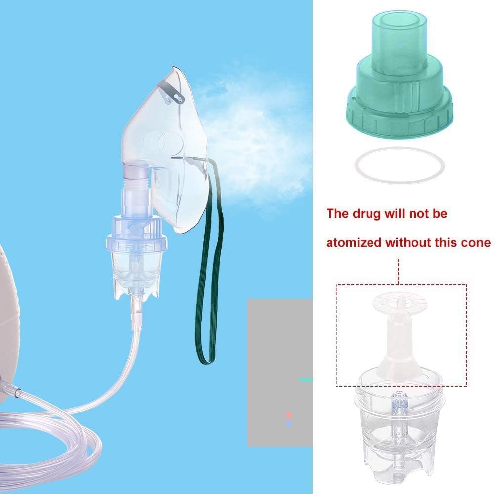Detalle de Wonder Care Nebuliser Kit for Children (Pack of 2) – Nebuliser Mask, Soft Tubing & Vaporiser Cup