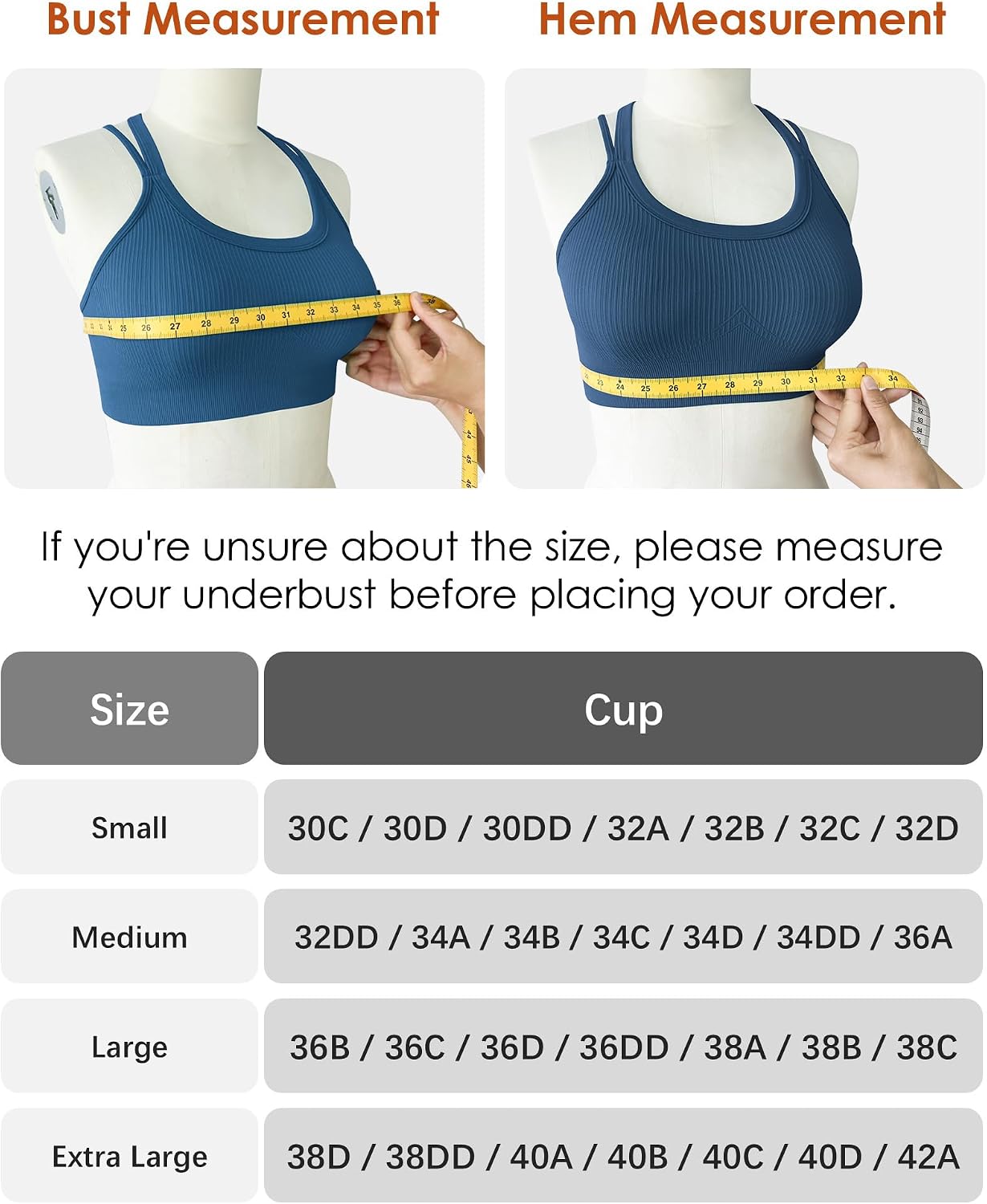 Detalle de Sports Bras for Women HIigh Support: Criss-Cross Back Padded High-Impact, Suitable for Large Bust