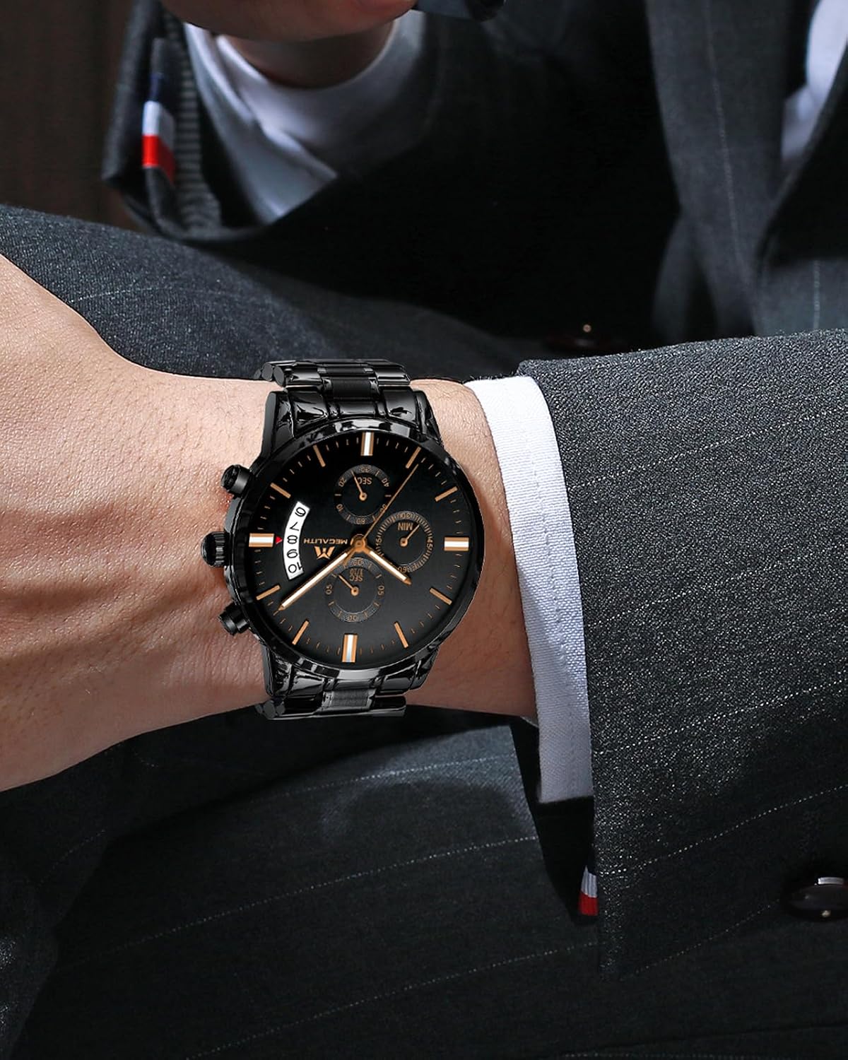 Detalle de MEGALITH Herrenuhr Chronograph 43,5 mm
