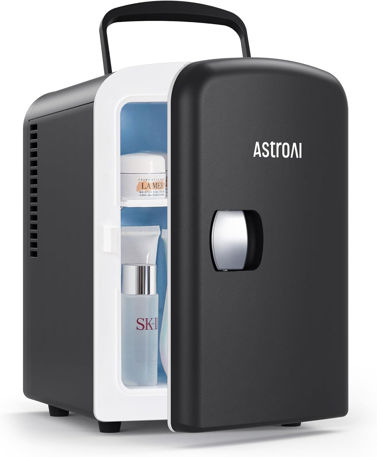 Detalle de AstroAI Mini Fridge 4 Litre / 6 Can: Portable AC+DC Cooler (Black)