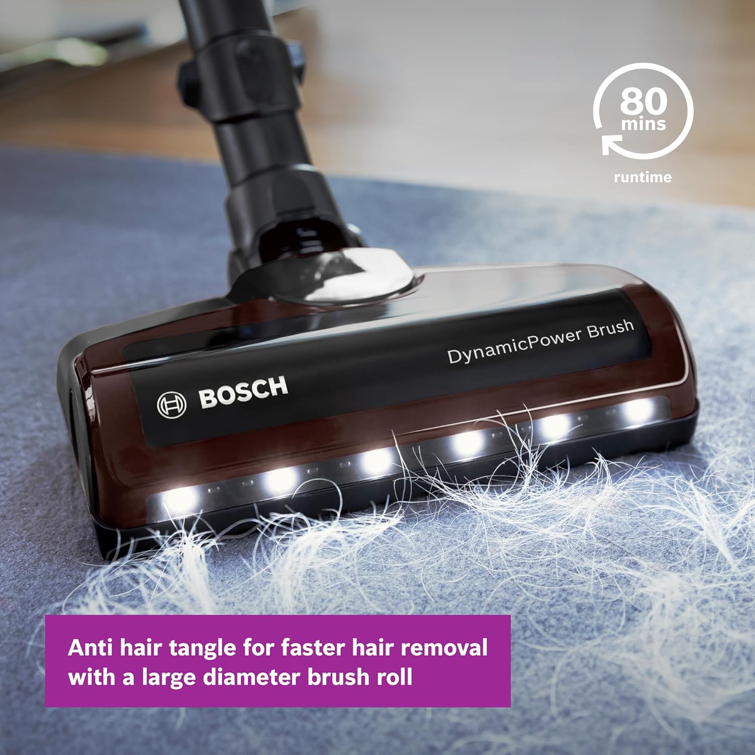 Thumbnail 6 de Bosch Unlimited 7 BCS712BGB ProHome cordless vacuum with Flex Tube, charger and 2 batteries (black)