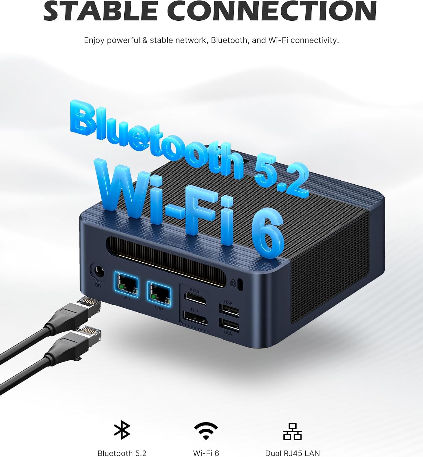 Thumbnail 6 de BOSGAME Mini PC with Intel Core 3 100U