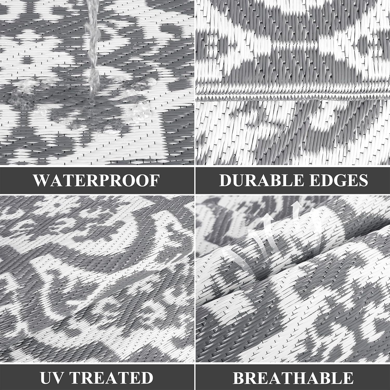 Thumbnail 3 de Enyhom Large Outdoor Rug for Garden 180x270cm