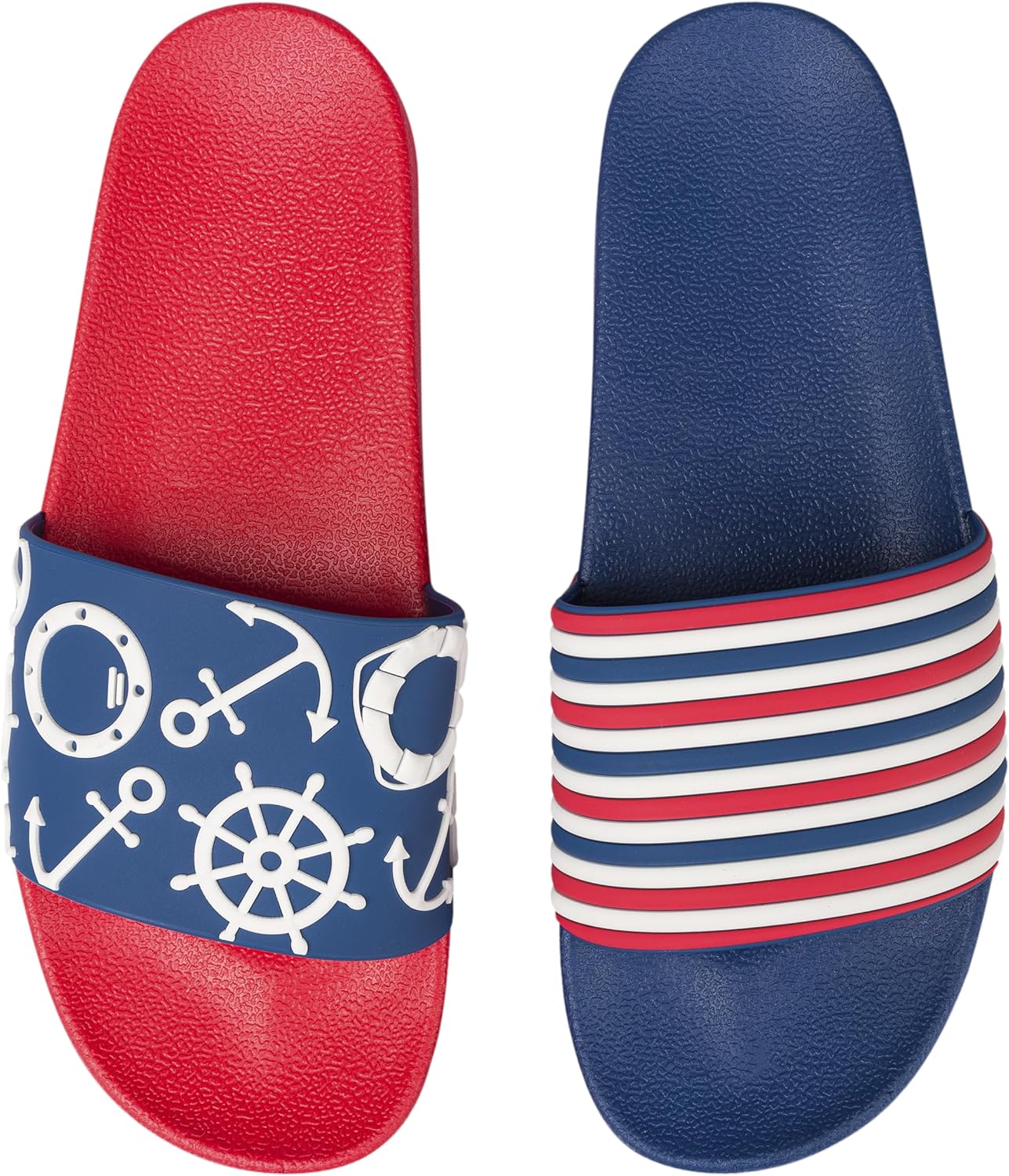 Detalle de Dedoles Badeschuhe & Hausschuhe für Damen, Herren und Kinder – bequeme Badesandalen mit lustigen Designs