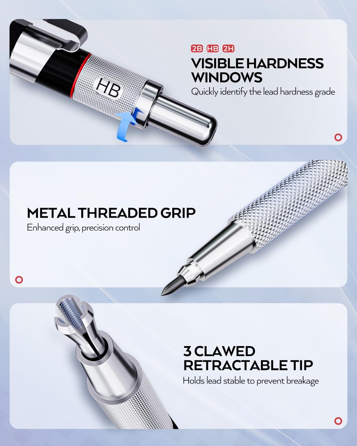 Thumbnail 1 de Nicpro Portamine 6 pezzi 4 misure ✏️