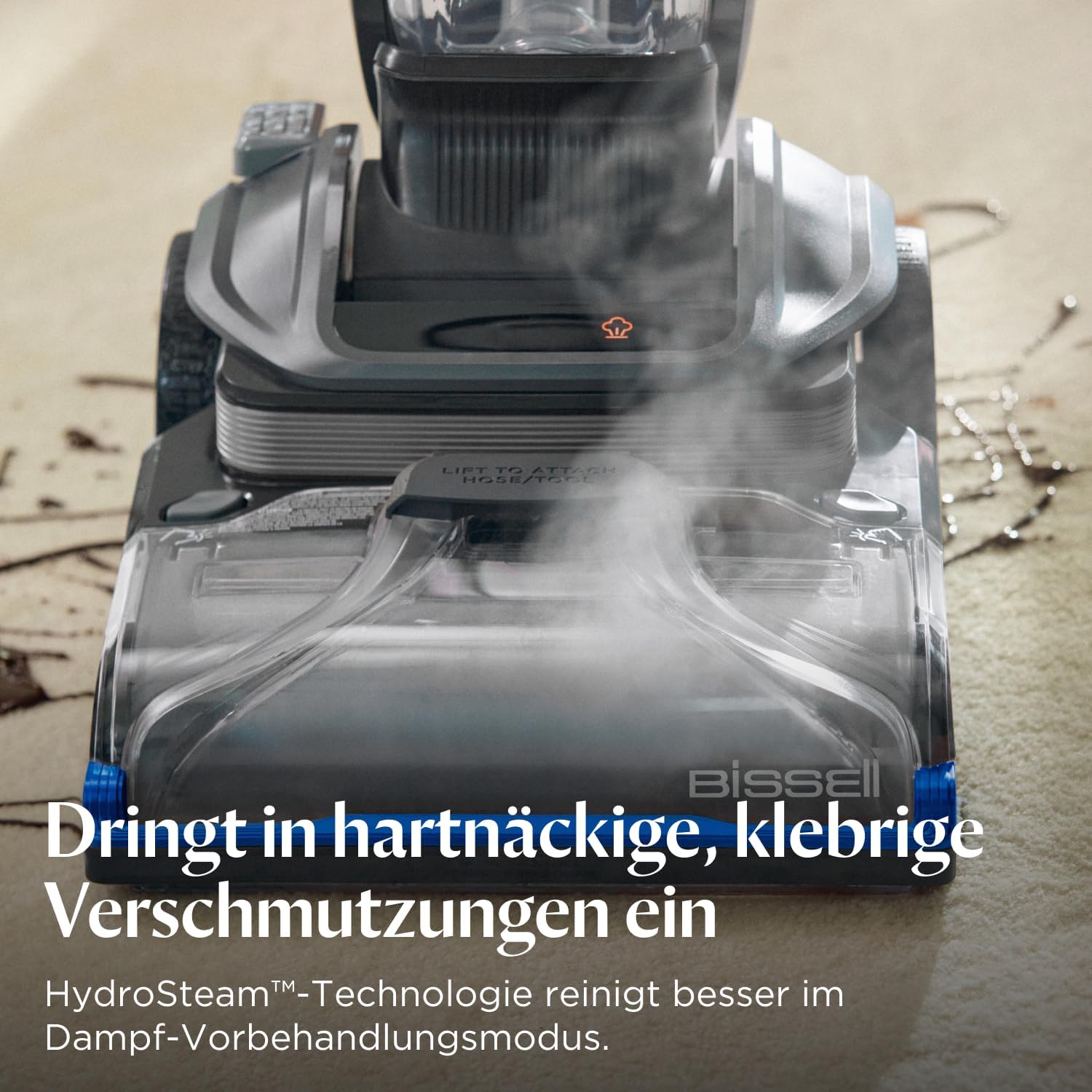 Detalle 2 de Bissell Revolution HydroSteam Teppichreiniger 1300W 🧹