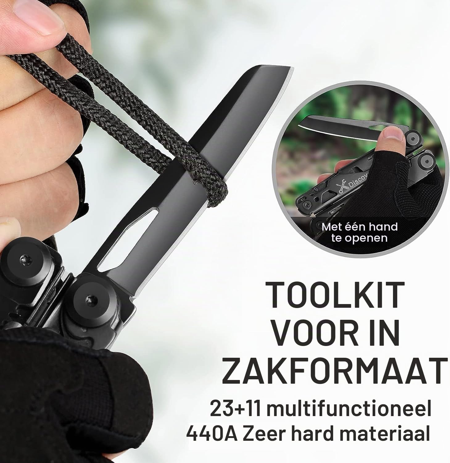 Detalle de MIAOKE 23 In 1 Multi-Tool multitool met 23 functies en compacte afmetingen