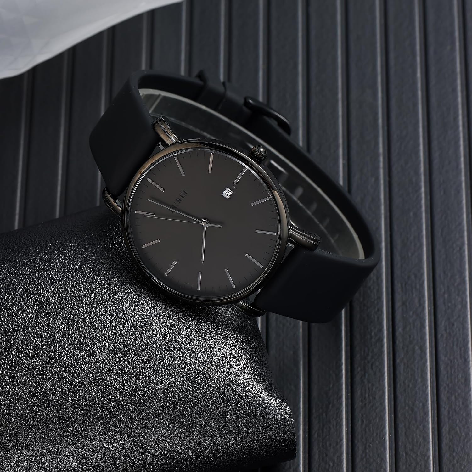 Thumbnail 2 de BUREI Reloj de Hombre Minimalista Ultra Delgado