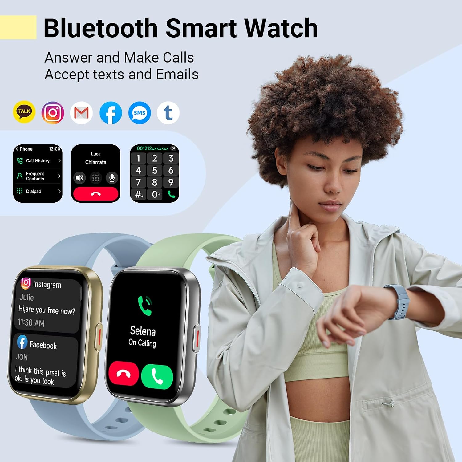 Detalle de Quican Smartwatch with 1.8-Inch HD Display