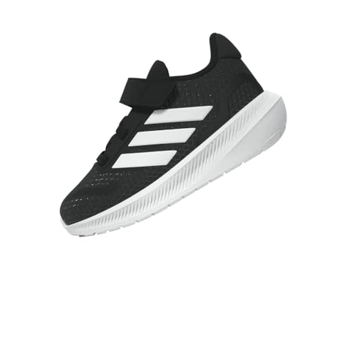 Thumbnail 12 de adidas Unisex niños RUNFALCON 5: zapatillas con Cloudfoam y cordones elásticos, Core Black/Cloud White