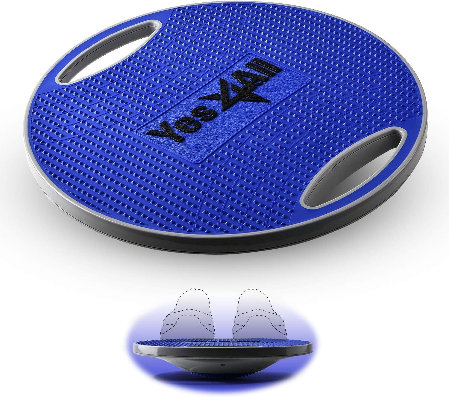 Yes4All 350LBS Professional Wooden Balance Board for Physical Therapy (Anti-slip rocker wobble board)
