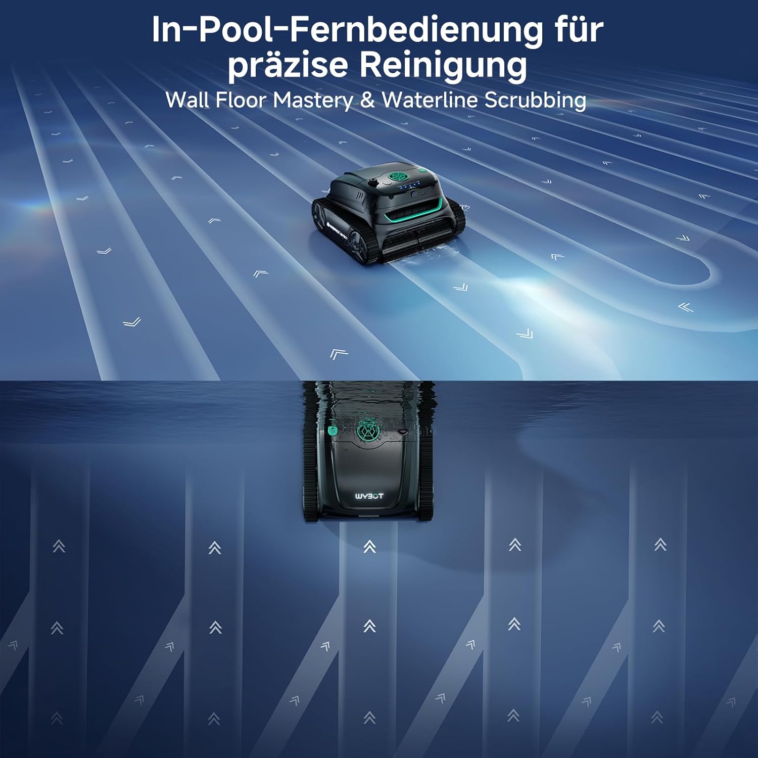 Thumbnail 4 de WYBOT S2 Solar Vision: pulitore per piscina robot con stazione di ricarica solare e AI