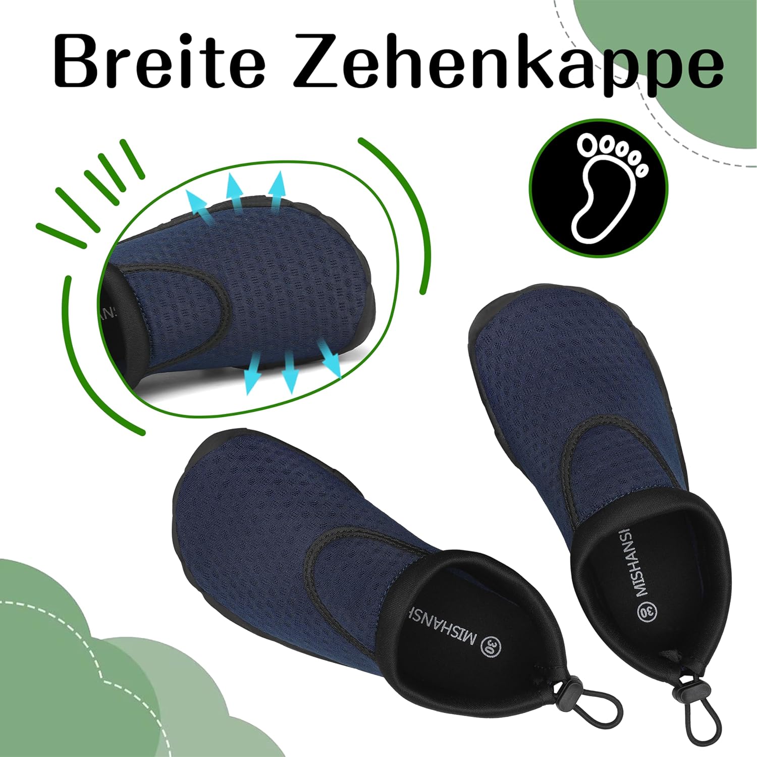 Detalle de Mishansha Schnell Trocknend Badeschuhe für Kinder – schnelltrocknend, bequem und wasserfest