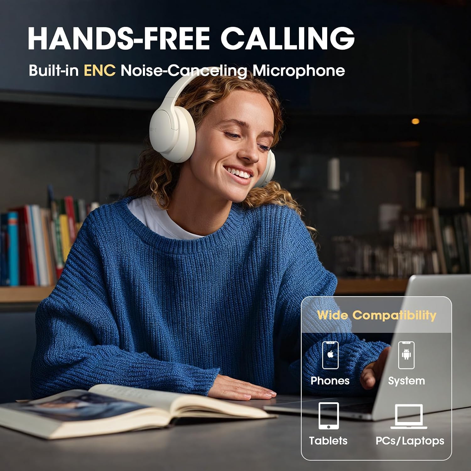 Thumbnail 6 de DOQAUS Over-Ear Bluetooth Headphones, 90-Hour Playtime