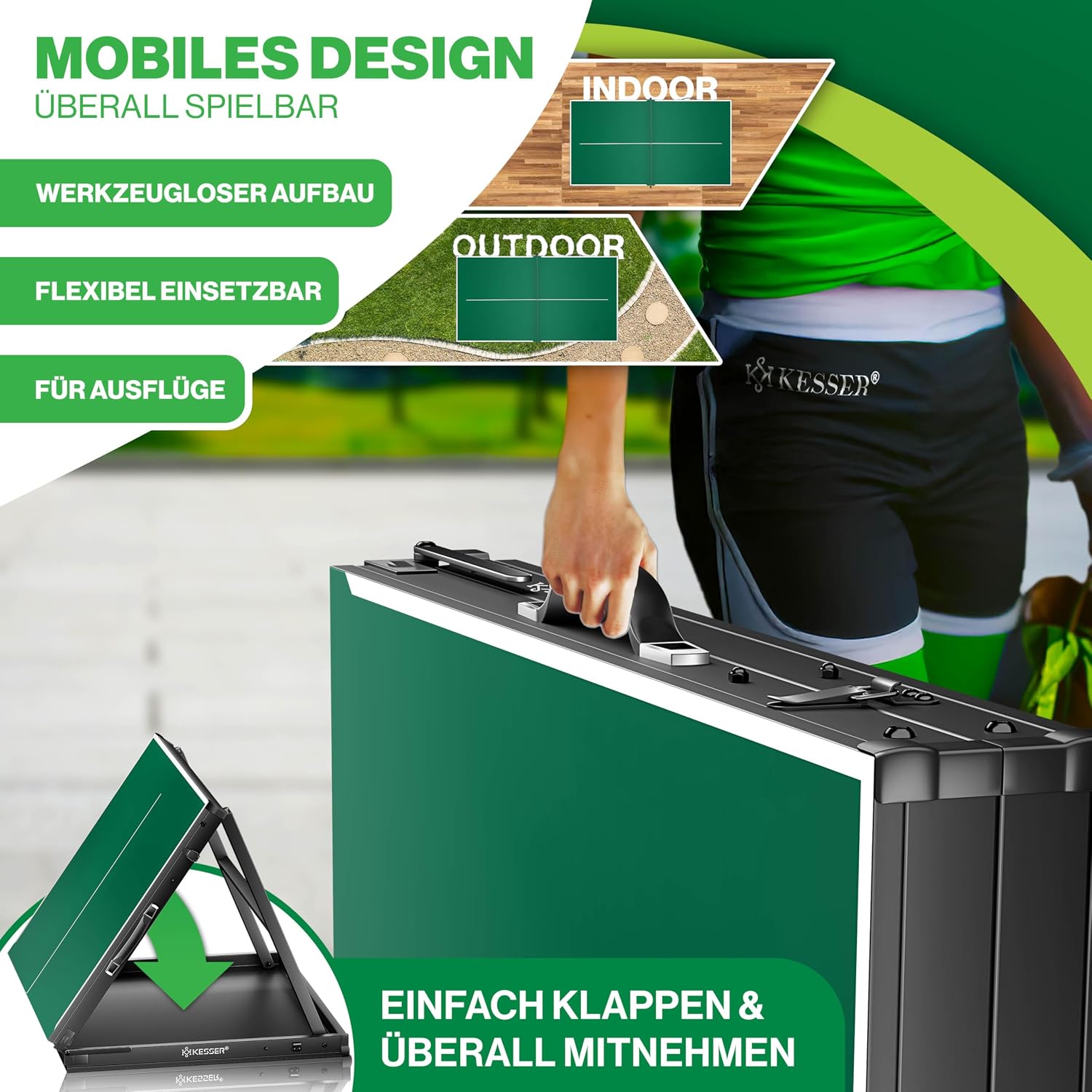 Thumbnail 2 de KESSER Tischtennisplatte Mini