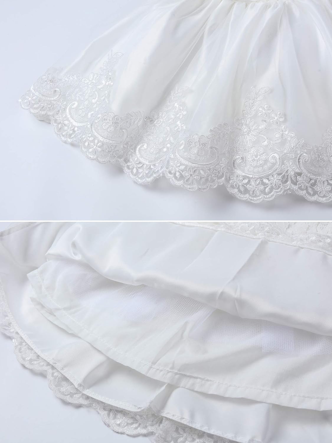 Thumbnail 6 de LZH Baby Girls Ruffle Lace Backless Dress with Headwear & Bowknot (Pageant, Wedding & Party)