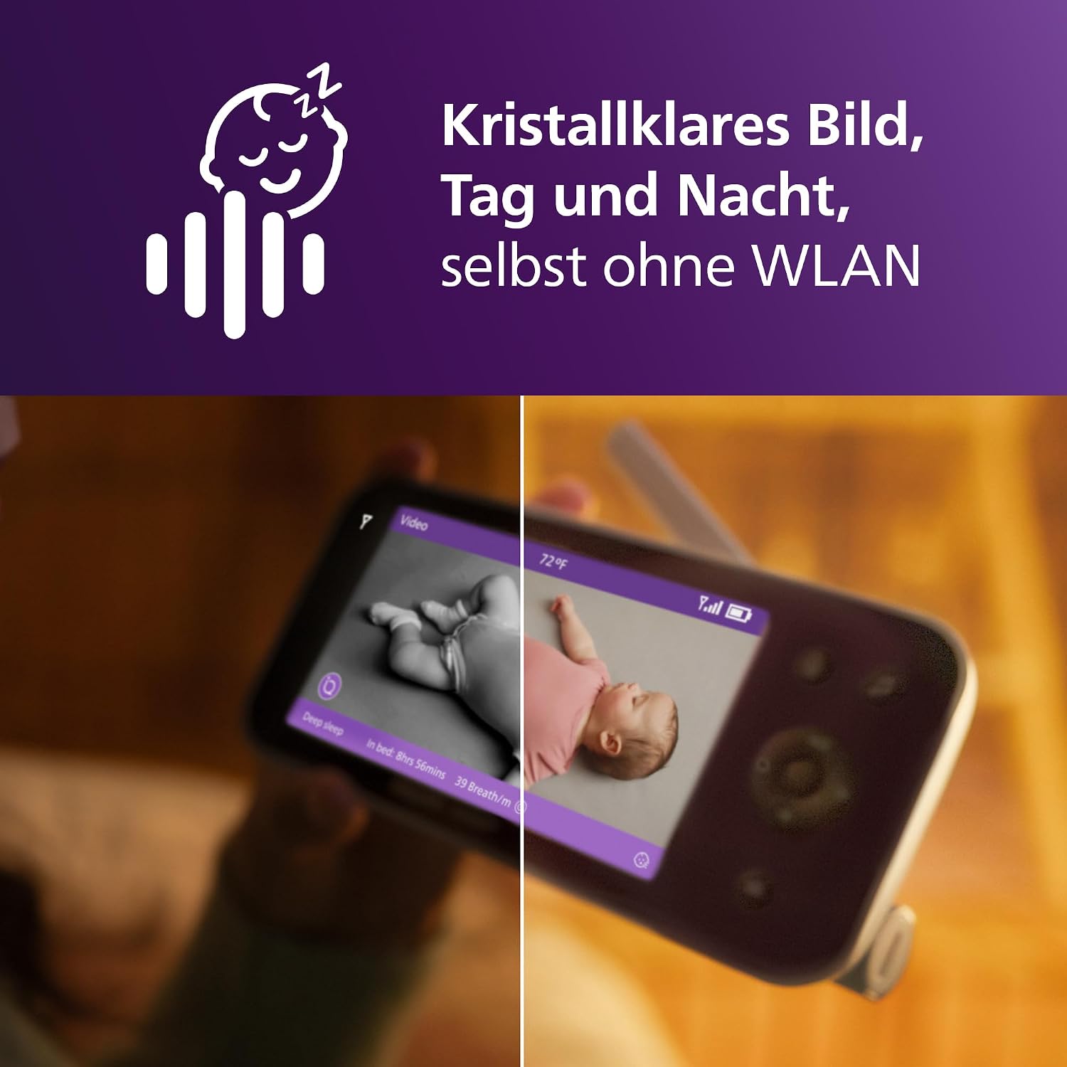 Thumbnail 2 de Philips AVENT SCD973/26 Babyphone 5 Zoll