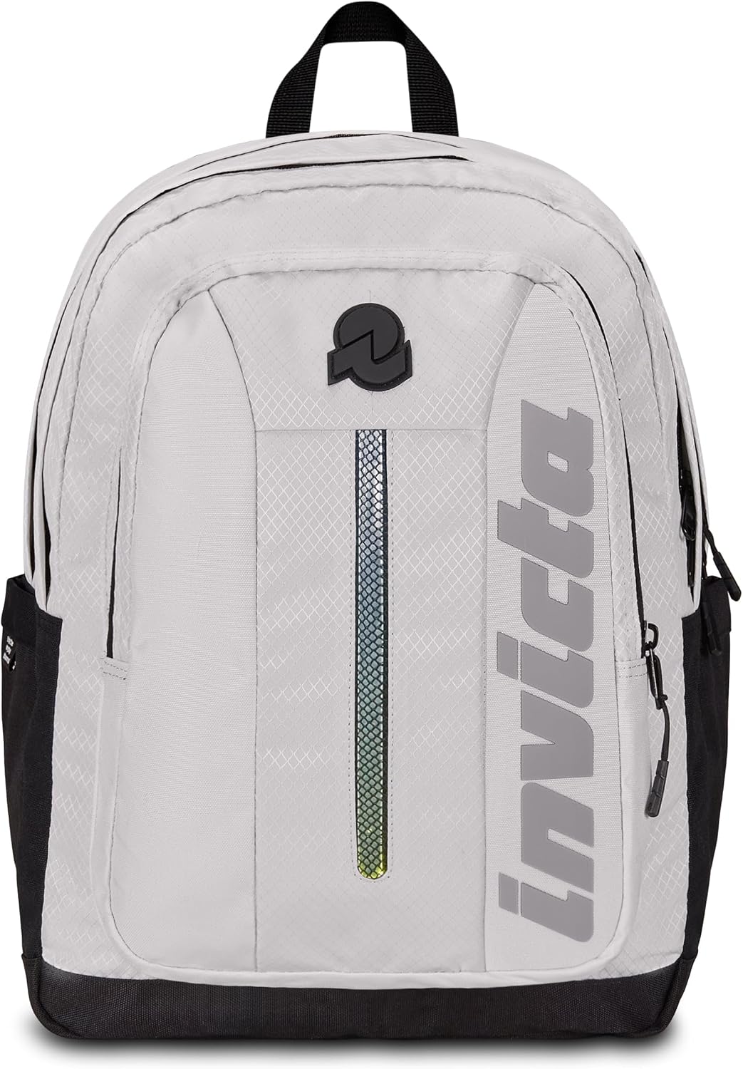 Detalle de Invicta Zaino JELEK Bianco con luci LED e tasche multifunzione, 32 x 43 x 25 cm