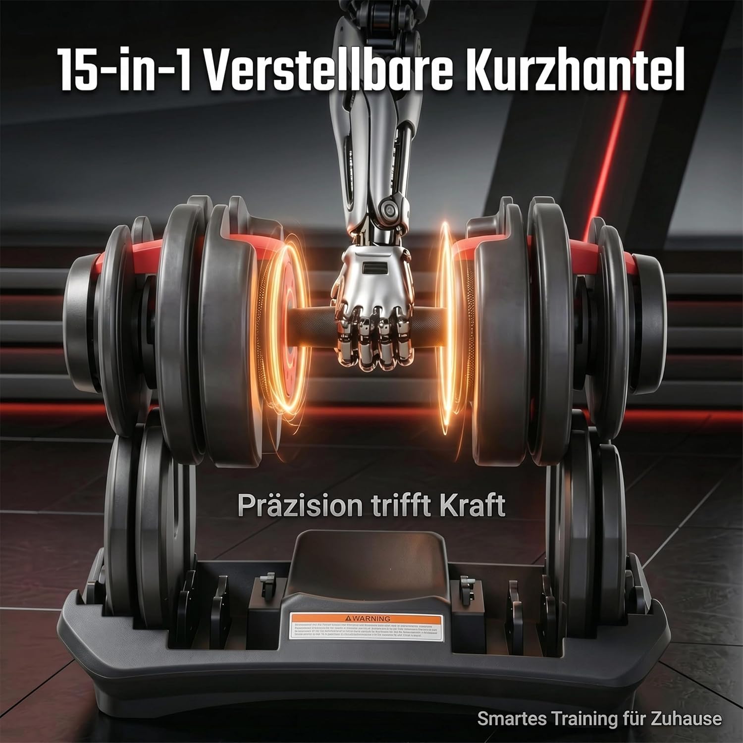 Thumbnail 3 de HAKENO verstellbare Kurzhanteln 2×24/40 kg (15 in 1) – platzsparendes Hantelset