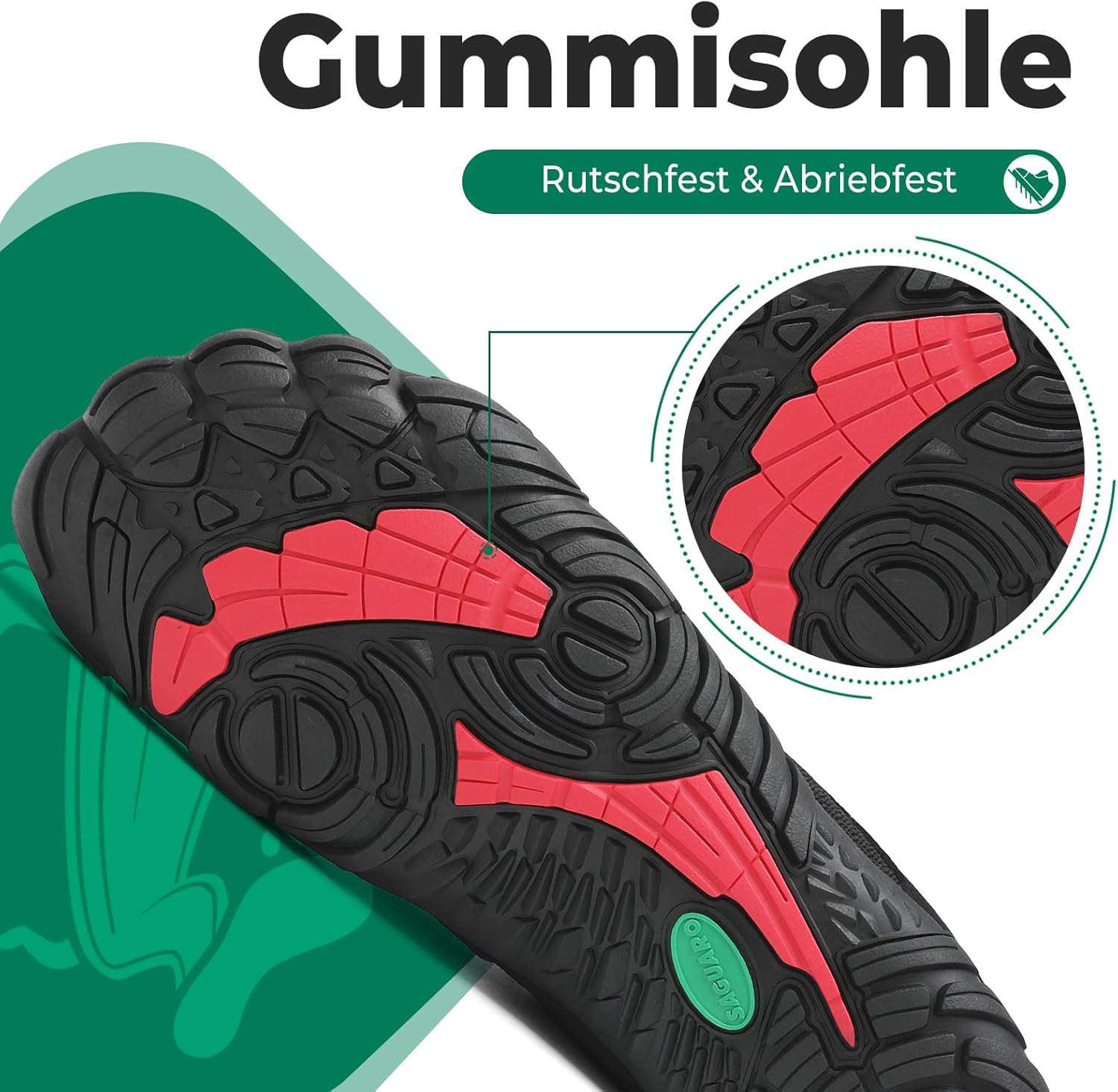 Thumbnail 4 de SAGUARO Knit Barfußschuhe rutschfest – Zero-Drop Barfußschuhe für Damen & Herren, Größe 36–48