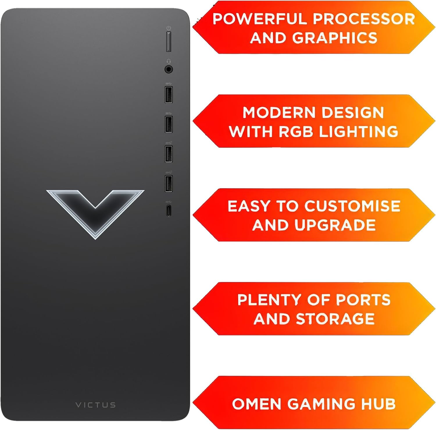 Detalle de HP Victus Gaming Desktop 15L